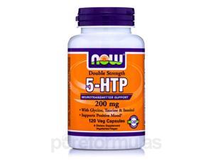 5-HTP 200 mg (Double Strength) - 120 Veg Capsules by NOW 5-HTP 200 mg (Double Strength) - 120 Veg Capsules by NOW