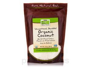 NOW Real Food - Organic Coconut (Unsweetened, Shredded) - 10 oz (284 Grams) by NOW Real Food - Organic Coconut (Unsweetened, Shredded) - 10 oz (284 Grams) by