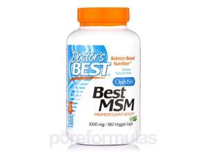 Best MSM 1000 mg - 180 Veggie Capsules by Doctor's Best Best MSM 1000 mg - 180 Veggie Capsules by Doctor's Best