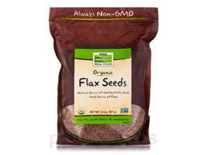 NOW Real Food - Flax Seed - 32 oz (907 Grams) by NOW NOW Real Food - Flax Seed - 32 oz (907 Grams) by NOW