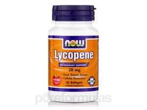 Lycopene 20 mg - 50 Softgels by NOW Lycopene 20 mg - 50 Softgels by NOW