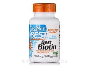 Best Biotin 5000 mcg - 120 Veggie Capsules by Doctor's Best Best Biotin 5000 mcg - 120 Veggie Capsules by Doctor's Best