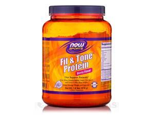 NOW Sports - Fit & Tone Protein Berry Flavor - 1.8 lbs (816 Grams) by NOW NOW Sports - Fit & Tone Protein Berry Flavor - 1.8 lbs (816 Grams) by NOW