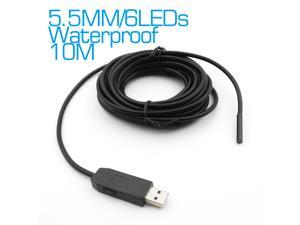 640x480 Mini USB Endoscope Inspection Camera 10M Cable 6 LEDs White Light Adjustable with 5.5MM LENs Endoscope Borescope Snake Camera Waterproof Camera USB Video Inspection Camera Scope Tube Pipe 640x480 Mini USB Endoscope Inspection Camera 10M Cable 6 LEDs White Light Adjustable with 5.5MM LENs Endoscope Borescope Snake Camera Waterproof Camera USB Video Inspection Camera Scope Tube Pipe