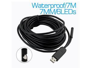 IP67 USB Endoscope Inspection Camera 6Led 7mm led Waterproof Endoscope Borescope 7M Mini Video Inspection Snake Camera Endoscope with Side Mirror IP67 USB Endoscope Inspection Camera 6Led 7mm led Waterproof Endoscope Borescope 7M Mini Video Inspection Snake Camera Endoscope with Side Mirror