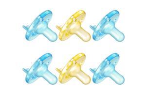 Philips Avent Soothie Pacifier, 0-3 Months, Blue/Yellow - 6 Pack Philips Avent Soothie Pacifier, 0-3 Months, Blue/Yellow - 6 Pack
