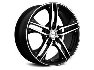 Forza FO-312 17x7 5x100/5x114.3 +38mm Black/Machined Wheel Rim Forza FO-312 17x7 5x100/5x114.3 +38mm Black/Machined Wheel Rim