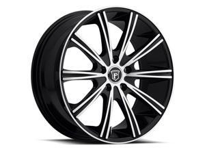 Pinnacle P80 Linear 22x9.5 5x120 +15mm Black/Machined Wheel Rim Pinnacle P80 Linear 22x9.5 5x120 +15mm Black/Machined Wheel Rim