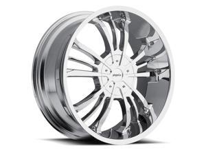 Pinnacle P72 Gunner 20x8.5 6x139.7 +15mm Chrome Wheel Rim Pinnacle P72 Gunner 20x8.5 6x139.7 +15mm Chrome Wheel Rim