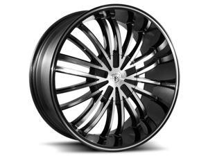 Pinnacle P62 Via 22x9.5 5x115/5x120 +15mm Black/Machined Wheel Rim Pinnacle P62 Via 22x9.5 5x115/5x120 +15mm Black/Machined Wheel Rim