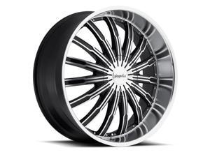 Pinnacle P50 Swagg 24x9.5 6x139.7 +20mm Black/Machined Wheel Rim Pinnacle P50 Swagg 24x9.5 6x139.7 +20mm Black/Machined Wheel Rim