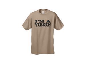 Men's/Unisex Funny I'm A Virgin But This Is An Old Shirt ADULT HUMOR VIRGIN FUNNY SAND Short Sleeve T-Shirt ADULT HUMOR VIRGIN FUNNY (Medium) Men's/Unisex Funny I'm A Virgin But This Is An Old Shirt ADULT HUMOR VIRGIN FUNNY SAND Short Sleeve T-Shirt ADULT HUMOR VIRGIN FUNNY (Medium)
