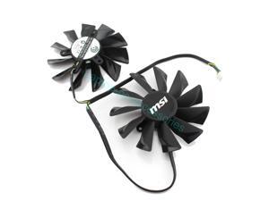 Graphics Card Dual Fan For MSI R9 270X R9-280X R9-270X R7-260X GTX770 94MM PLD10015B12H DC 12V 0.55A Automatic Dust Replacement Parts Wholesale + Thermal grease Graphics Card Dual Fan For MSI R9 270X R9-280X R9-270X R7-260X GTX770 94MM PLD10015B12H DC 12V 0.55A Automatic Dust Replacement Parts Wholesale + Thermal grease