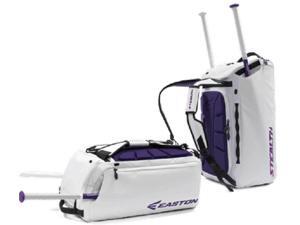 Easton Stealth Hybrid White/Purple Duffle / Backpack / Bat Pack / Equipment Bag Easton Stealth Hybrid White/Purple Duffle / Backpack / Bat Pack / Equipment Bag