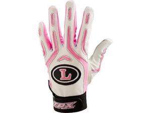 1pr Louisville BG26 Pro Design Adult Small Breast Cancer Wh/Pink Batting Gloves 1pr Louisville BG26 Pro Design Adult Small Breast Cancer Wh/Pink Batting Gloves