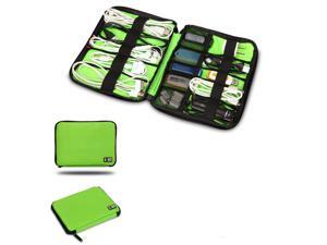 BUBM Green Cable Organizer Electronics Accessories Case USB Drive Shuttle BUBM Green Cable Organizer Electronics Accessories Case USB Drive Shuttle
