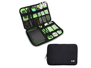 BUBM Large Black Electronics Accessories Carry On Bag / Cable Organizer / USB Drive Shuttle / Hard Drive Case BUBM Large Black Electronics Accessories Carry On Bag / Cable Organizer / USB Drive Shuttle / Hard Drive Case