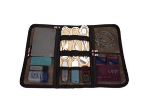BUBM Portable Universal Wrap Electronics Accessories Travel Organizer / Hard Drive Bag / Cable Stable with Cable Tie BUBM Portable Universal Wrap Electronics Accessories Travel Organizer / Hard Drive Bag / Cable Stable with Cable Tie