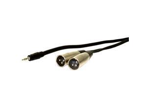 COMPREHENSIVE CABLE 10FT STEREO MINI TO 2XLR MALE COMPREHENSIVE CABLE 10FT STEREO MINI TO 2XLR MALE