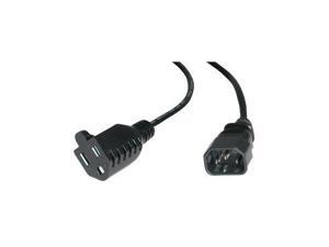 C2G 6ft 18 AWG Monitor Power Adapter Cable (NEMA 5-15R -> IEC320C14) C2G 6ft 18 AWG Monitor Power Adapter Cable (NEMA 5-15R -> IEC320C14)