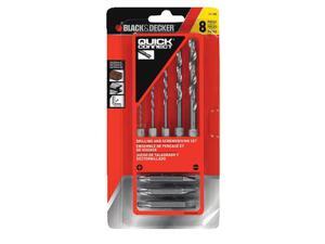 Black and Decker Black&Decker 8pc Hex Shank Drilling and Screwdriver set Black and Decker Black&Decker 8pc Hex Shank Drilling and Screwdriver set