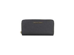 Michael Kors Black-Gold Jet Set Travel Continental Wallet Michael Kors Black-Gold Jet Set Travel Continental Wallet