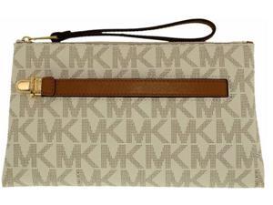 MICHAEL Michael Kors Charlton Medium Wristlet (Vanilla) MICHAEL Michael Kors Charlton Medium Wristlet (Vanilla)