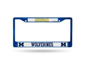 Michigan Wolverines Anodized Blue License Plate Frame Free Screw Caps with this Frame Michigan Wolverines Anodized Blue License Plate Frame Free Screw Caps with this Frame