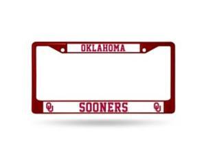 Oklahoma Sooners Anodized Red License Plate Frame Free Screw Caps with this Frame Oklahoma Sooners Anodized Red License Plate Frame Free Screw Caps with this Frame