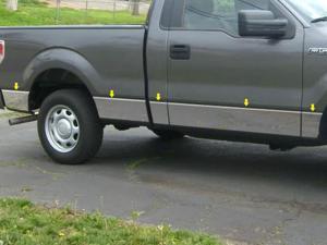 09-14 Ford F150 10p Luxury FX Chrome 7.25-7.5" Rocker Panel Molding (w/o Flares) 09-14 Ford F150 10p Luxury FX Chrome 7.25-7.5" Rocker Panel Molding (w/o Flares)