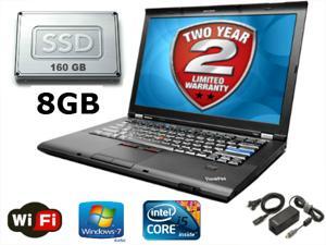 Lenovo ThinkPad T420 - I5-2520 2.5GHz - 8GB RAM - 160gb SSD - Webcam - DVD - 14" - Win 7 Pro - 2 YEAR WARRANTY Lenovo ThinkPad T420 - I5-2520 2.5GHz - 8GB RAM - 160gb SSD - Webcam - DVD - 14" - Win 7 Pro - 2 YEAR WARRANTY