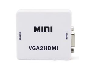 Hongta® Mini Compact Video VGA Audio to HDMI 1080P Converter Box Adapter White VGA to HDMI Converter with 3.5mm audio for HDTV 1080P with USB Power: Great for Pcs, Laptops, Projectors, Computers, TVs Hongta® Mini Compact Video VGA Audio to HDMI 1080P Converter Box Adapter White VGA to HDMI Converter with 3.5mm audio for HDTV 1080P with USB Power: Great for Pcs, Laptops, Projectors, Computers, TVs