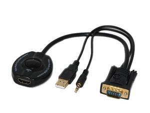 Hongta® Portable VGA to HDMI Adapter Convertor with Audio Support 1080p VGA to HDMI Convertor Hongta® Portable VGA to HDMI Adapter Convertor with Audio Support 1080p VGA to HDMI Convertor
