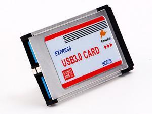 STW 34mm Express Card to 2 Port USB 3.0 Adapter with High speed 5Gb and 2 Dual Hidden Inside USB 3.0 Express Card for Laptop STW 34mm Express Card to 2 Port USB 3.0 Adapter with High speed 5Gb and 2 Dual Hidden Inside USB 3.0 Express Card for Laptop