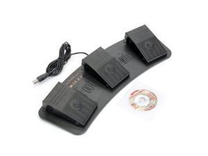 USB Game Foot Control KeyboardUSB Foot Control Keyboard Mouse Action Three-Switch Pedal HID Metal Foot switch USB Game Foot Control KeyboardUSB Foot Control Keyboard Mouse Action Three-Switch Pedal HID Metal Foot switch