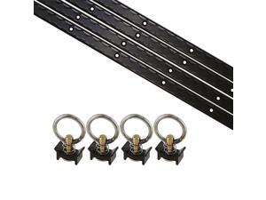 8 Piece 4' L Track Tie Down System- Black 8 Piece 4' L Track Tie Down System- Black