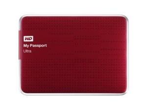WD My Passport Ultra WDBZFP0010BRD-NESN 1 TB External Hard Drive - USB 3.0 - Portable - Red - Retail WD My Passport Ultra WDBZFP0010BRD-NESN 1 TB External Hard Drive - USB 3.0 - Portable - Red - Retail