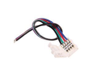 5-PACK 10mm 4-conductor Single End RGB LED Strip Connector Cable for RGB LED Strip Lights 5-PACK 10mm 4-conductor Single End RGB LED Strip Connector Cable for RGB LED Strip Lights