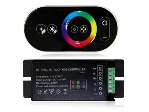 LED RF Remote Touch Panel RGB Controller for LED Color-changing Product Memory Function DC 12V-24V Max Output 288W LED RF Remote Touch Panel RGB Controller for LED Color-changing Product Memory Function DC 12V-24V Max Output 288W