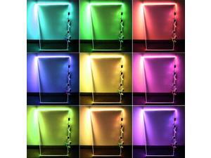 RGB LED Glass Edge Lighting Kit: 4pcs RGB LED Glass Shelf Lights + RGB Controller + IR Remote + Power Adapter for Glass Shelf, Glass Cabinet, Countertop, Liquor Shelf, Book Shelf Decorative Lighting RGB LED Glass Edge Lighting Kit: 4pcs RGB LED Glass Shelf Lights + RGB Controller + IR Remote + Power Adapter for Glass Shelf, Glass Cabinet, Countertop, Liquor Shelf, Book Shelf Decorative Lighting