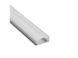 1M/3.3ft U-Shape Aluminum Channel - LED Aluminum Extrusion for flex/hard LED Strip Light w/Oyster White cover-U02 1M/3.3ft U-Shape Aluminum Channel - LED Aluminum Extrusion for flex/hard LED Strip Light w/Oyster White cover-U02