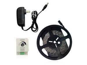 Warm White Flexible LED Light Strip Kit - 16.4ft 300LEDs 3528 SMD LED Strip Lights + PWM LED Dimmer + Power Supply Warm White Flexible LED Light Strip Kit - 16.4ft 300LEDs 3528 SMD LED Strip Lights + PWM LED Dimmer + Power Supply