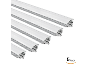 5 PACK 1M/3.3ft Aluminum V-Shape Channel for flex/hard LED Strip Light w/Oyster White cover Emulational Neon Effect-V01 5 PACK 1M/3.3ft Aluminum V-Shape Channel for flex/hard LED Strip Light w/Oyster White cover Emulational Neon Effect-V01
