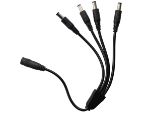 Female to Male 4-way DC Power Splitter Cable - DC Power Connector Splitter for LED Strip Lights Female to Male 4-way DC Power Splitter Cable - DC Power Connector Splitter for LED Strip Lights