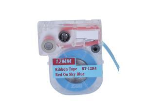 Nextpage® Red on Sky Blue Ribbon LC Cartridge 1/2-Inch compatible for Epson LabelWorks Epson LW400/700/600P/1000P (RT-12R4) Nextpage® Red on Sky Blue Ribbon LC Cartridge 1/2-Inch compatible for Epson LabelWorks Epson LW400/700/600P/1000P (RT-12R4)