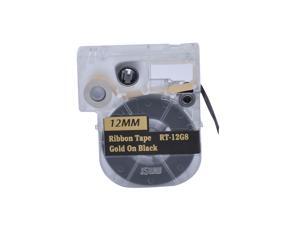 Nextpage® 1/2" Ribbon LC Cartridge compatible for Epson LC-4BKK5 Gold on Black for Epson LabelWorks LW400/700/600P/1000P (RT-12G8) Nextpage® 1/2" Ribbon LC Cartridge compatible for Epson LC-4BKK5 Gold on Black for Epson LabelWorks LW400/700/600P/1000P (RT-12G8)