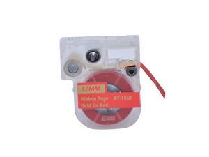 Nextpage® 1/2" Ribbon LC Cartridge compatible for Epson LC-4RKK5 Gold on Red for Epson LabelWorks LW400/700/600P/1000P (RT-12G9) Nextpage® 1/2" Ribbon LC Cartridge compatible for Epson LC-4RKK5 Gold on Red for Epson LabelWorks LW400/700/600P/1000P (RT-12G9)