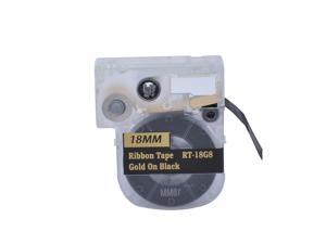 Nextpage® Gold on Black Ribbon LC Cartridge 3/4-Inch compatible for Epson LabelWorks LW400/700/600P/1000P(RT-18G8) Nextpage® Gold on Black Ribbon LC Cartridge 3/4-Inch compatible for Epson LabelWorks LW400/700/600P/1000P(RT-18G8)