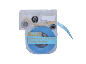 Nextpage® Gold on Sky Blue Ribbon LC Cartridge 3/4-Inch compatible for Epson LabelWorks LW400/700/600P/1000P (RT-18G4) Nextpage® Gold on Sky Blue Ribbon LC Cartridge 3/4-Inch compatible for Epson LabelWorks LW400/700/600P/1000P (RT-18G4)
