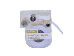 Nextpage® Gold on White Ribbon LC Cartridge 3/4-Inch compatible for Epson LabelWorks LW400/700/600P/1000P (RT-18G7) Nextpage® Gold on White Ribbon LC Cartridge 3/4-Inch compatible for Epson LabelWorks LW400/700/600P/1000P (RT-18G7)